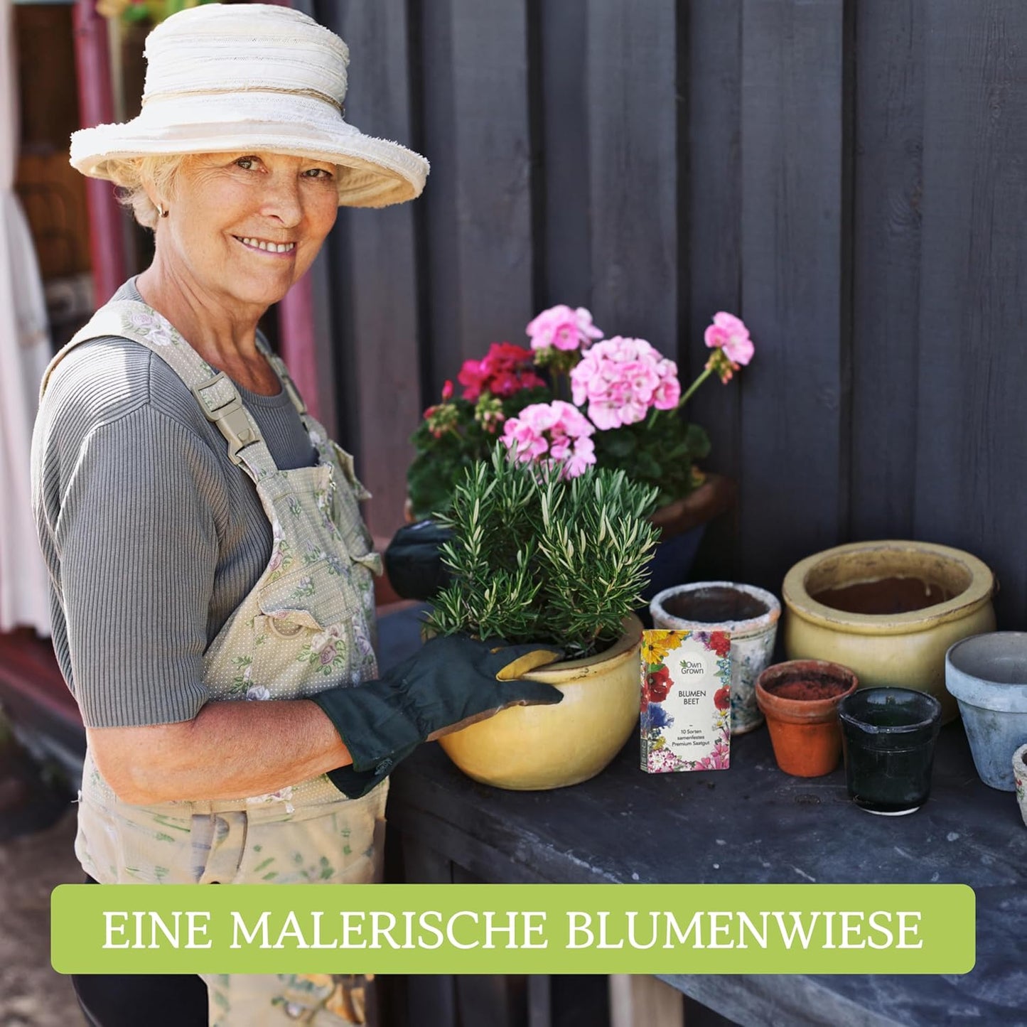 Blumen Samen für Garten und Balkon: 10 Sorten Premium Blumensamen Tütchen als Pflanzensamen Set – Balkonblumen Samen – Wildblumensamen Saatgut Balkon und Garten von OwnGrown